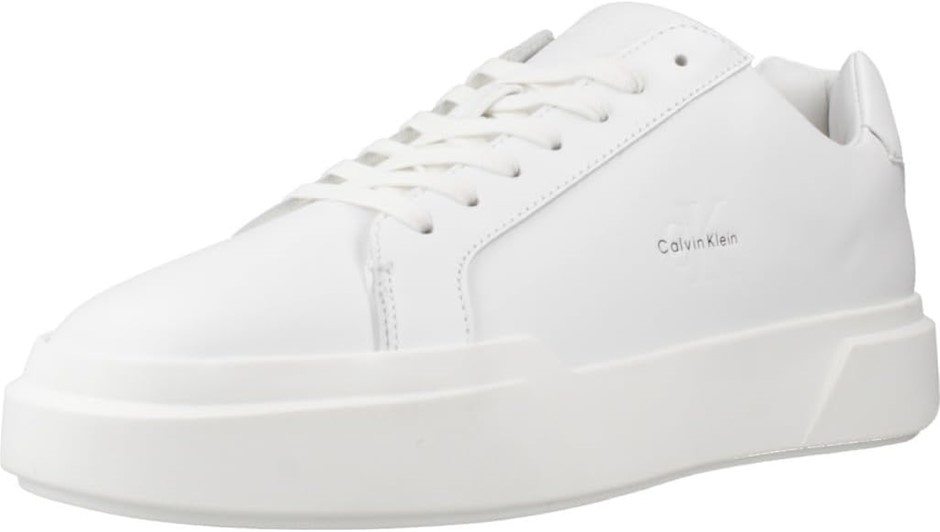 CALVIN KLEIN Men's Chunky Cupsole Sneaker, EU40/US7.5, Triple Bright White,