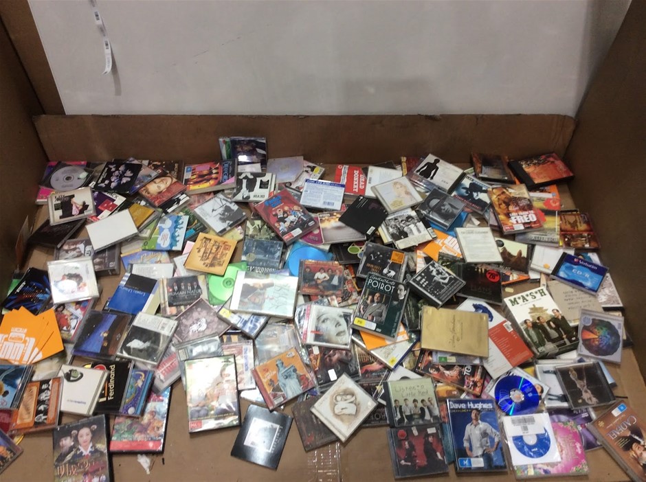 Mixed CD DVD Media Collection Lot