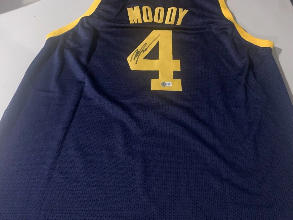 <p>Moses Moody signed Jersey - Golden state warriors - Beckett authenticity
