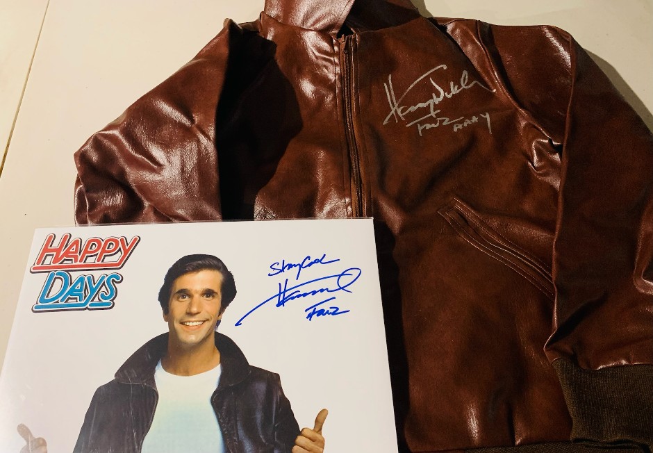 Signed the Fonz Jacket and poster multiple autographs plus inscribed