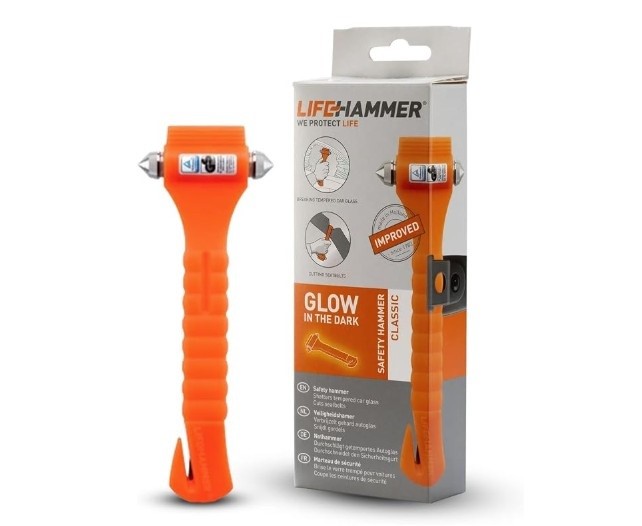 2 x LIFEHAMMER Safety Hammers, the Original Emergency Escape and Rescue Too