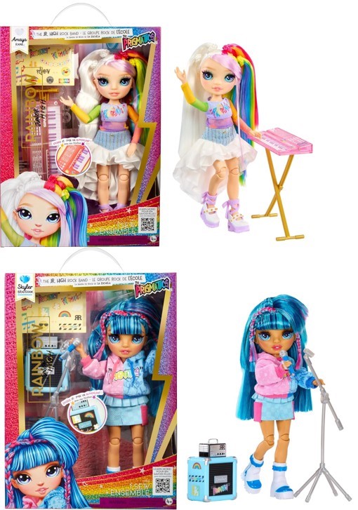 Pack of Rainbow High Junior Dolls - 1 X Rainbow High Junior High Rock Band