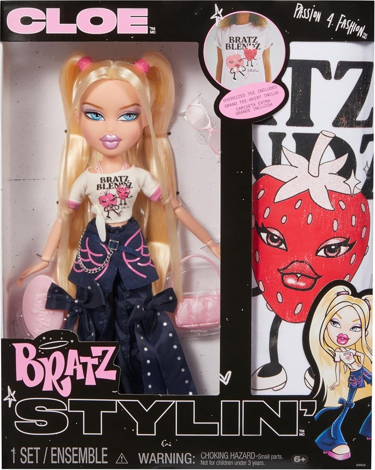 BRATZ Stylin' Cloe - Fashion Doll with Customisable T-Shirt for You