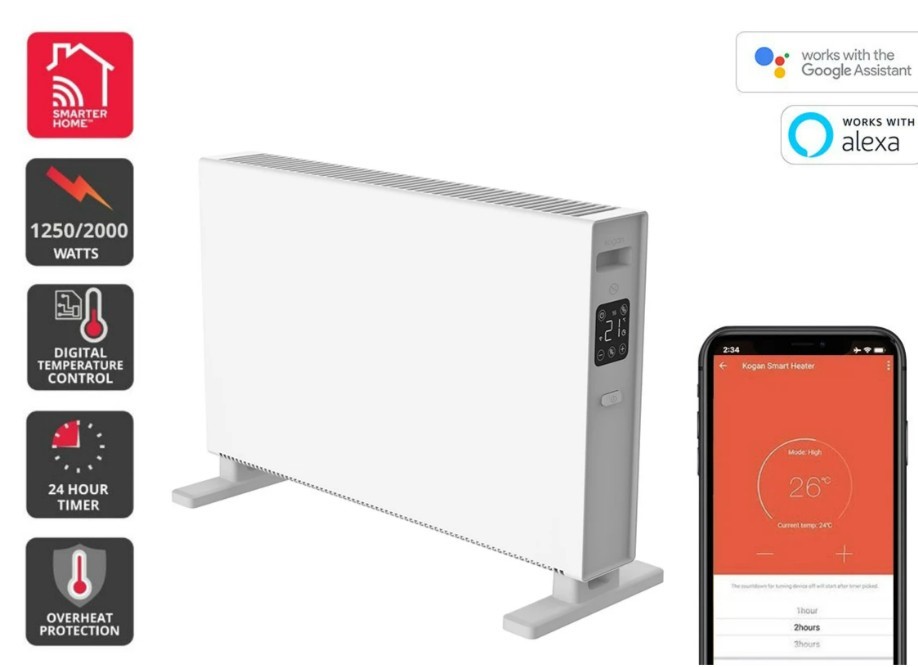 Kogan SmarterHome™ 2000W Convector Panel Heater