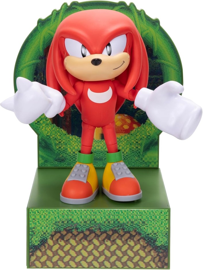 SONIC 6" Collectible Figure - Knuckles. NB: Slightly damaged box.