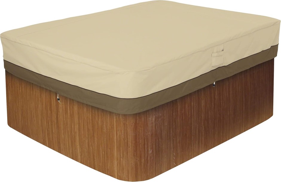 CLASSIC ACCESSORIES Veranda Water-Resistant 82 Inch Rectangular Hot Tub Cov