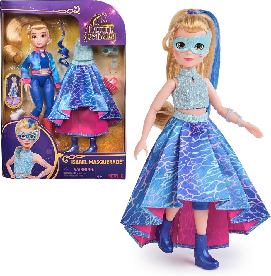 2 X UNICORN ACADEMY Isabel Masquerade Doll