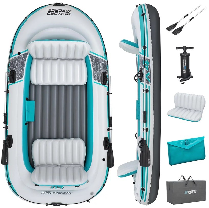 BESTWAY Hydro Force Adventure Elite X4 Raft Set. NB: Condition unknown.