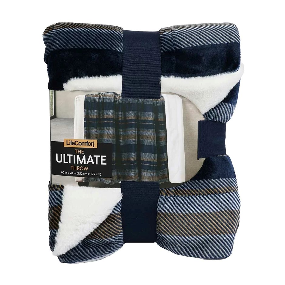 LIFE COMFORT The Ultimate Throw, Stripe. NB: Not in original packaging.