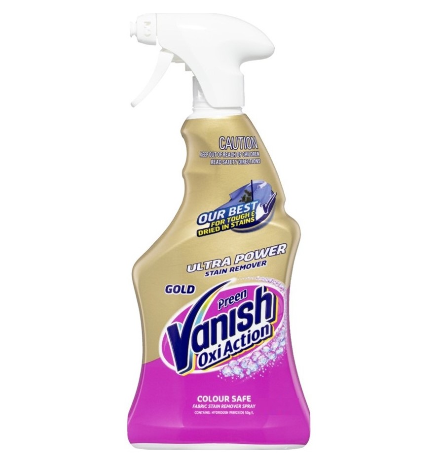 6 x VANISH Oxi Action Stain Remover Spray, 750ml. N.B: 3 x damaged spray no