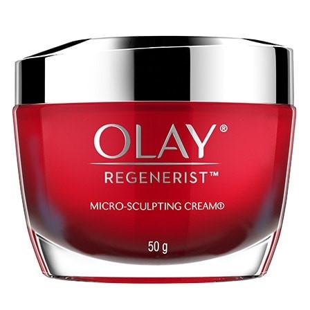 2 x OLAY Regenerist Micro-Sculpting Cream Moisturiser, 50g.