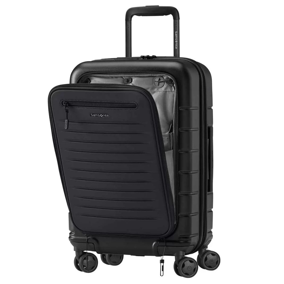 SAMSONITE Variate Hardside Spinner Luggage, Carry-on, Black NB: minor use
