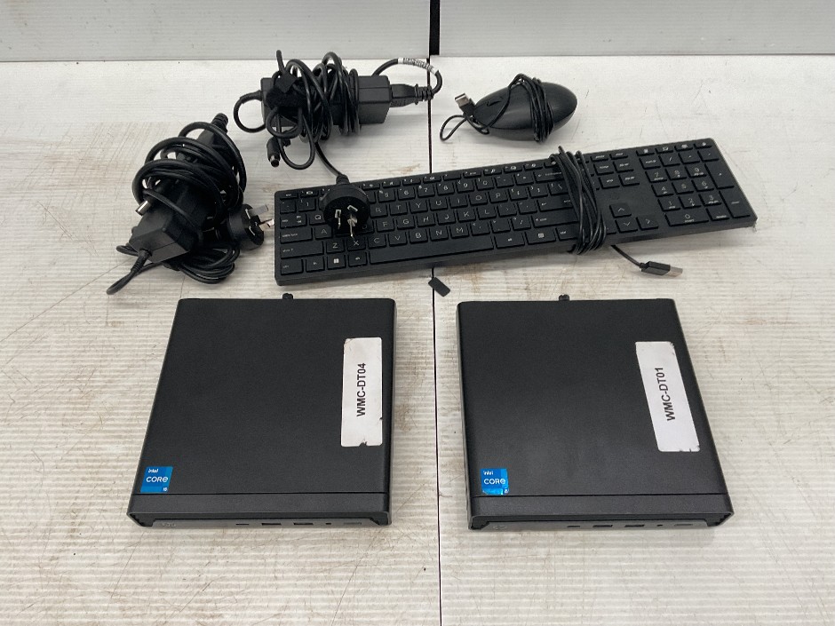 <p>HP Mini Pro Desktop pc's - x2</p>
