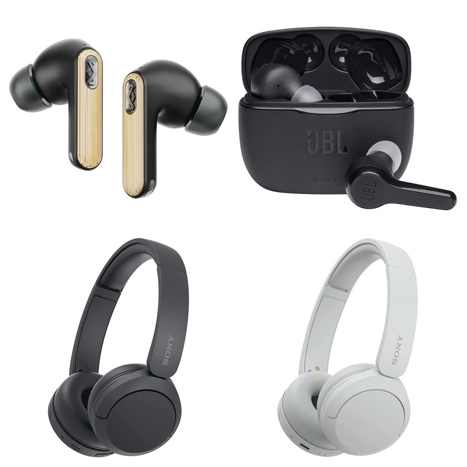4 x Wireless Headphones. 1 x HOUSE OF MARLEY Redemption ANC 2 Wireless Ear