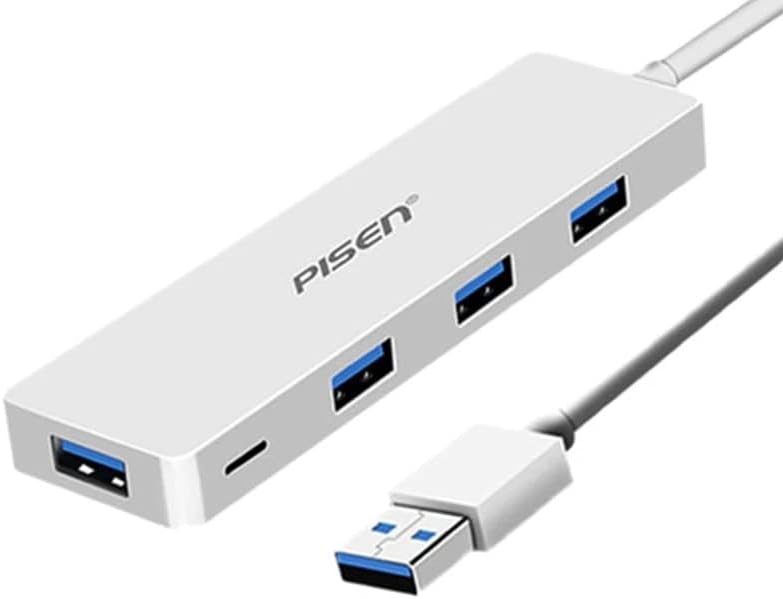 PISEN USB-A to 4 USB 3.0 HUB Charging Port Adapter.