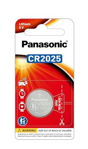 15 x PANASONIC 3V Lithium Coin Cell Battery 1 Pack (CR-2025PT/1B).