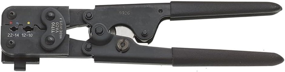KLEIN TOOLS T1710 Ratcheting Crimp Tool, Made in USA, Compound Action Ratch