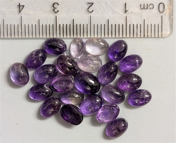 20 Carats Cabochon Cut Amethyst Gemstones