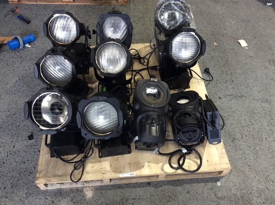 Mixed Moving Head Stage Lights + Theatre Spotlights Lot