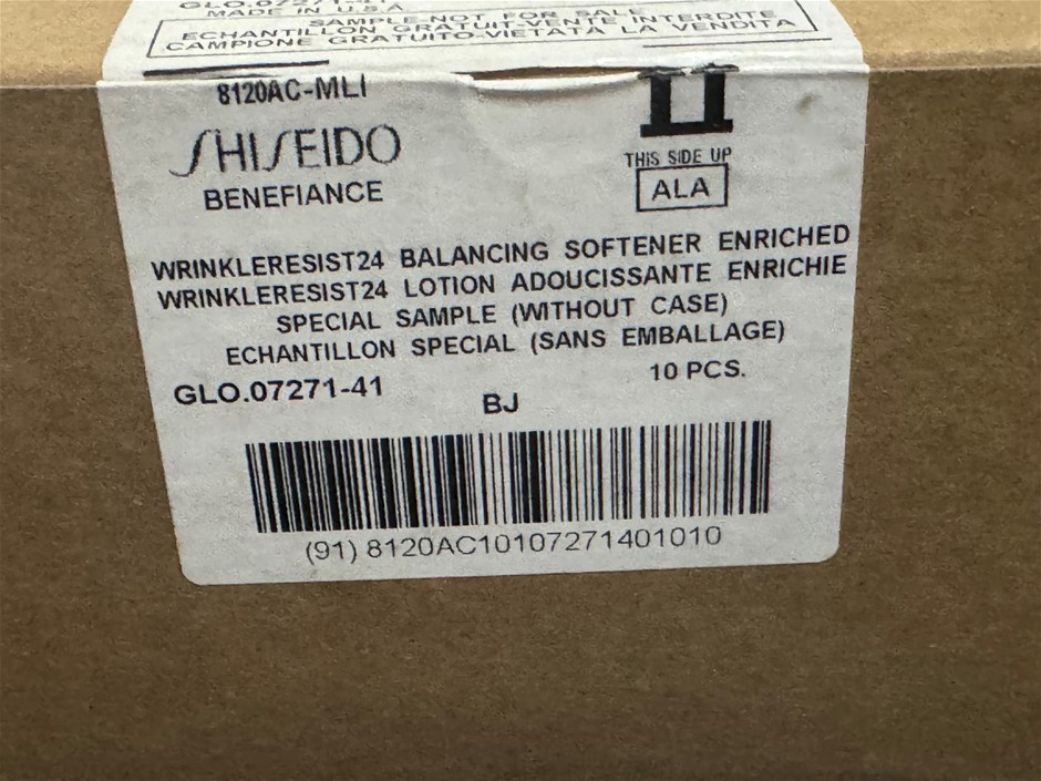 Shiseido Benefiance WrinkleResist24 Balancing Softener 25ML BOX OF 10