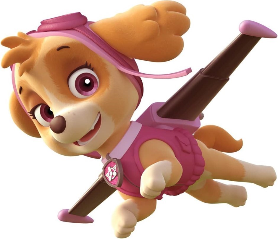 3 x ROOMMATES Paw Patrol Skye Peel And Stick Giant Wall Decals.