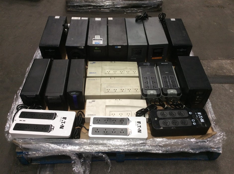 Mixed Brand UPS Backup Power Supplies And Power Conditioners (Lot of 19)