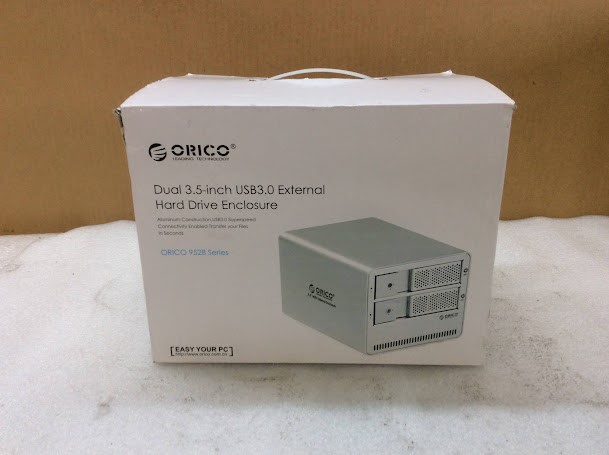 Orico 9528 Dual 3.5-Inch USB3.0 HDD Enclosure W/ AC Adapter