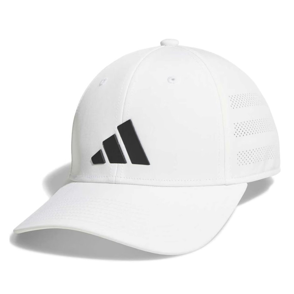 ADIDAS Men's Cap, S/M, White/Black, JK9599 (1819275). Buyers Note - Discou