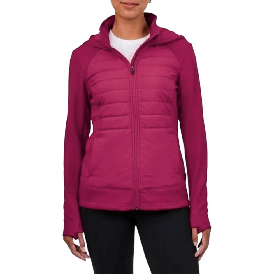TUFF Women's Hybrid Fleece-Lined Running Jacket, Size XS, Pink. Buyers Not