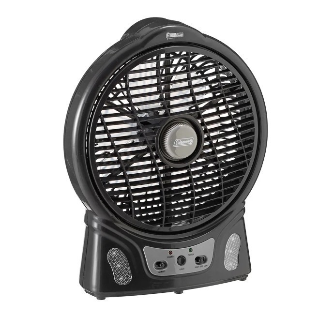 COLEMAN 8" Lithium-Ion Rechargeable Fan. Ideal for cooling larger sized ten