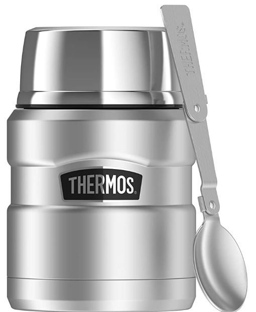 10 x THERMOS King Vacuum Insulated Food Jar, 470ml, Stainless Steel. N.B: H