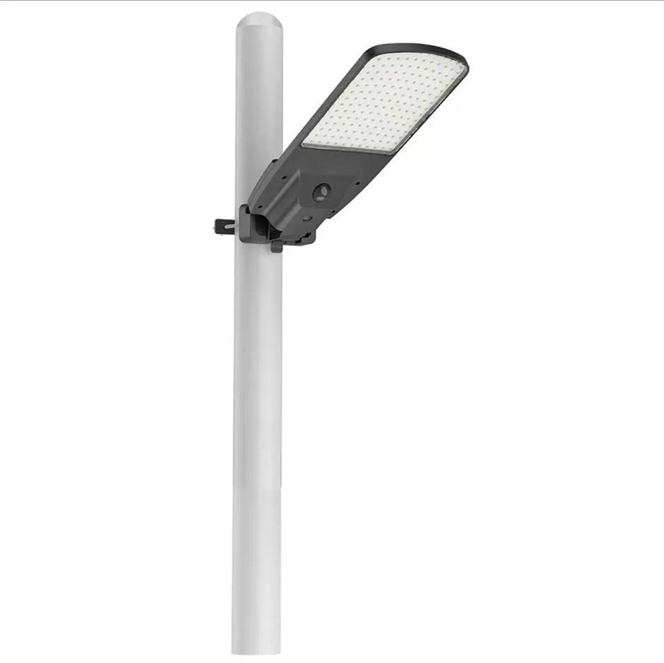SOL-R-BRITE Solar Street Area Light, 5000 Lumens Motion Activated.