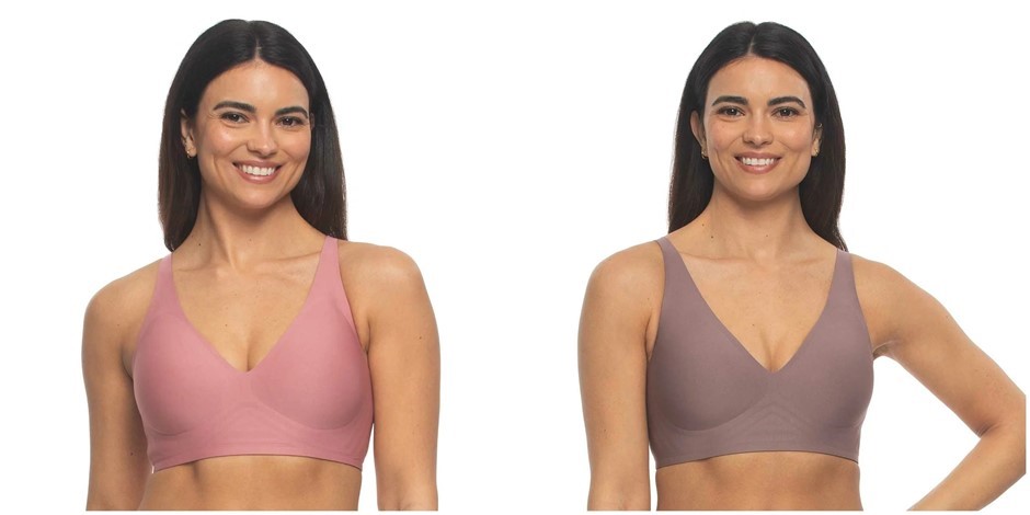 Jezebel Women's Bra 2 Pack Mauve/Rose Small