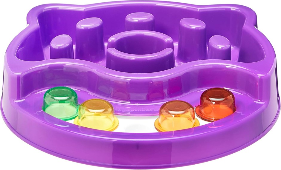 AMAZON BASICS Pet Activity Center and Feeder, Purple