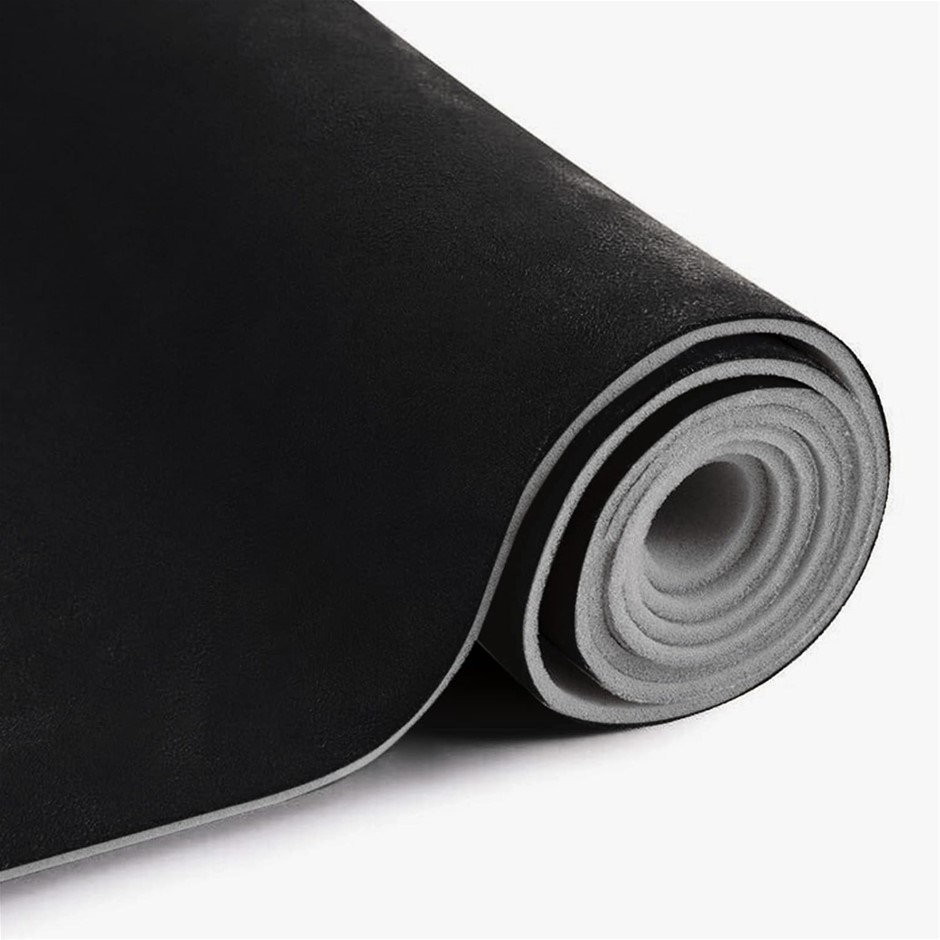 MOTUKA 79" L x 60" W Black Suede Headliner Fabric with Foam Backing Materia