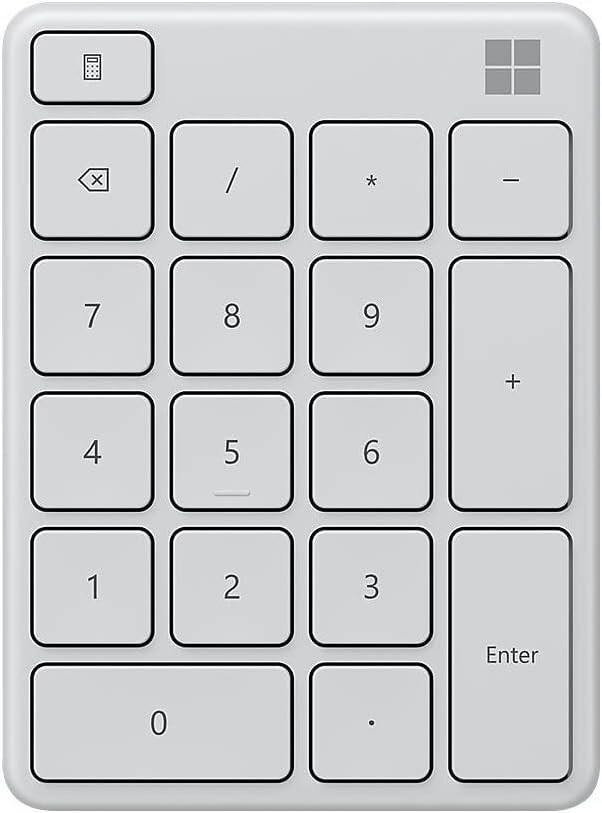 Microsoft Bluetooth Number Pad (23O-00021) - Glacier.  Buyers Note - Discou