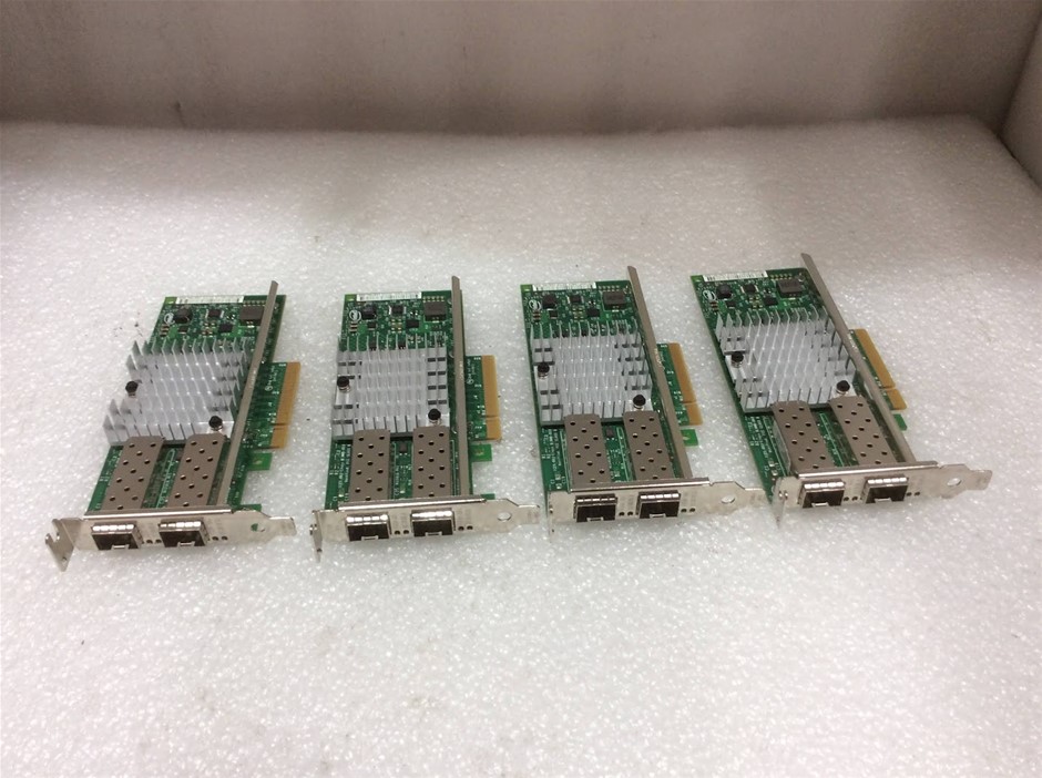 Intel X520-SR2 Dual Port 10GbE SFP+ PCIe Ethernet Network Adapter Lot of 4