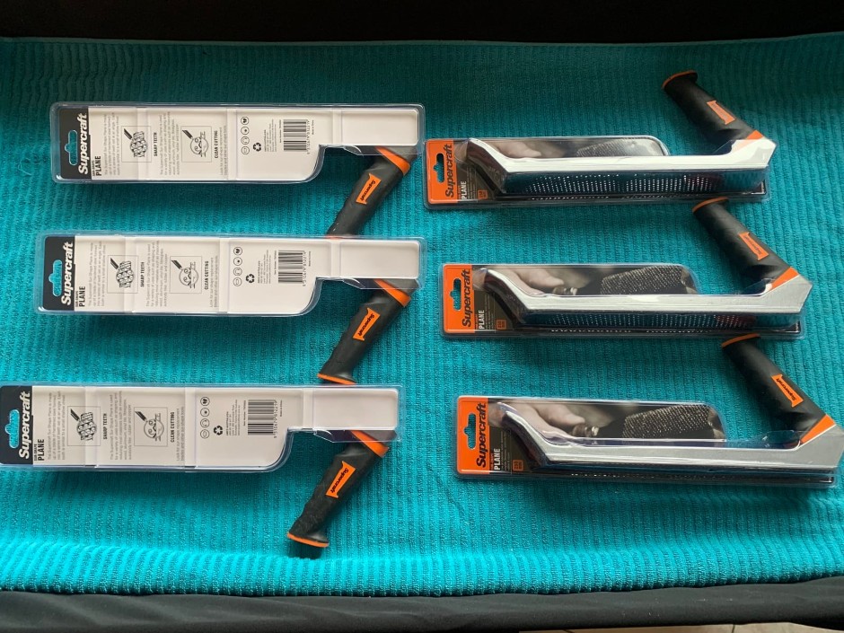 6 x Supercraft Sur-Shape Plane, 250mm (Unused)