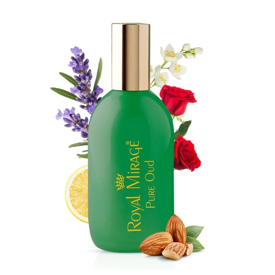 ROYAL MIRAGE Pure Oud Eau de Cologne Spray for Unise, 120ml. Buyers Note -