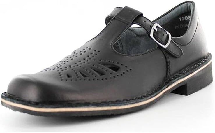 HARRISONS Kid's Indiana Youth School Shoe, UK5.5, Black Hi-Shine, 134387.