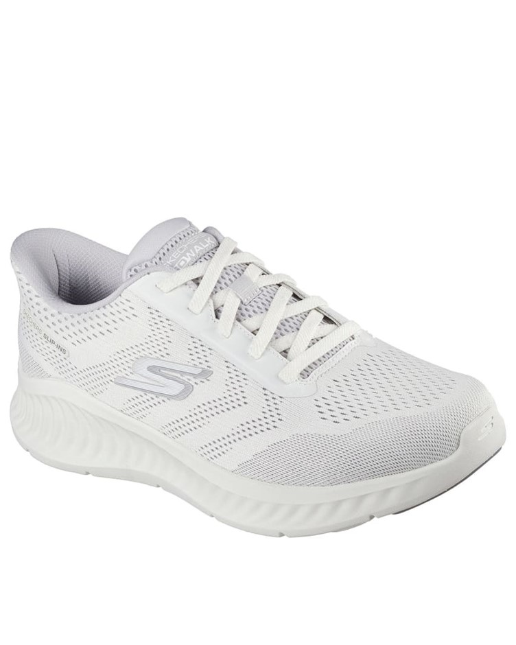 SKECHERS Men's Hands Free Gowalk Now Payton Sneaker, US10/EU43.5, White/Gre