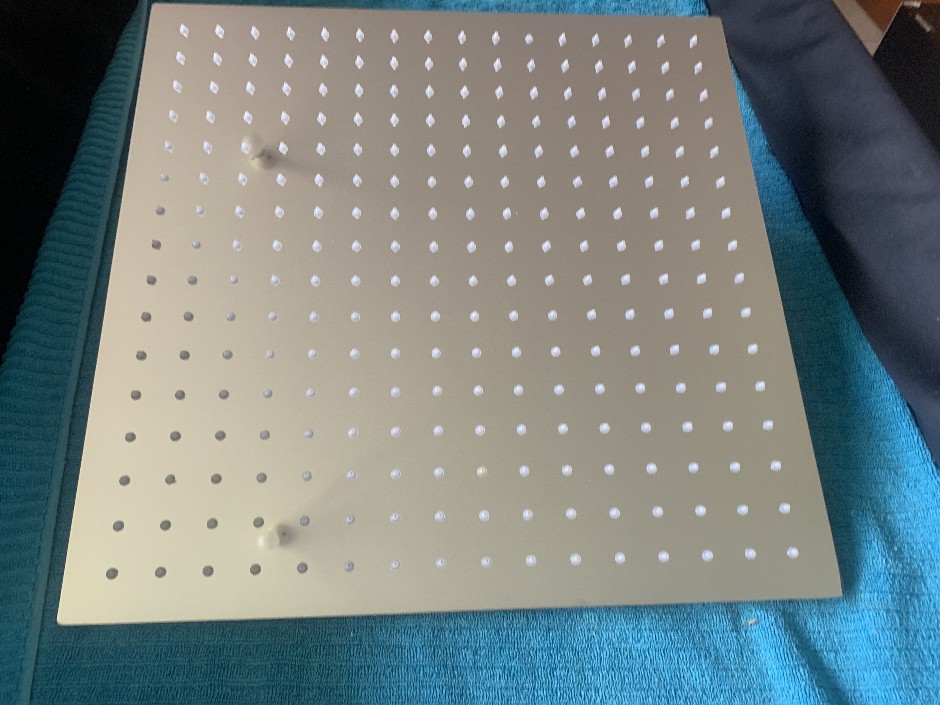 1 x 400mm Square Shower Head, Chrome Finish (Unused)