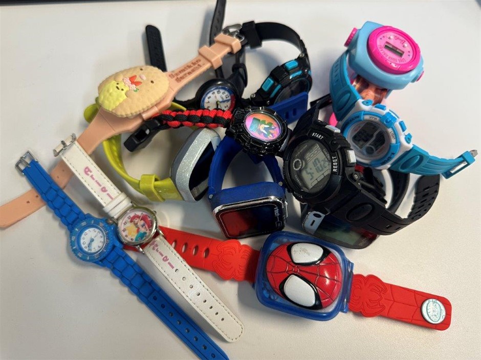 12 x Asstd. kids watches Incl: LORUS, SPACETALK, SEGA & unbranded watches