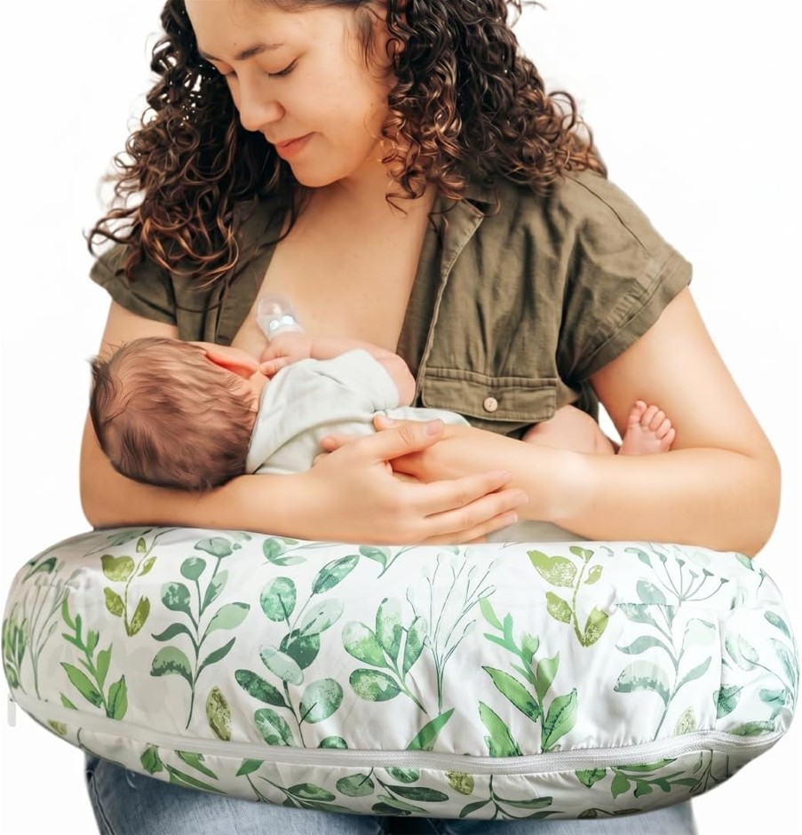 Boppy Nursing Pillow - Ergonomic Bottle & Breastfeeding Pillow with High, F