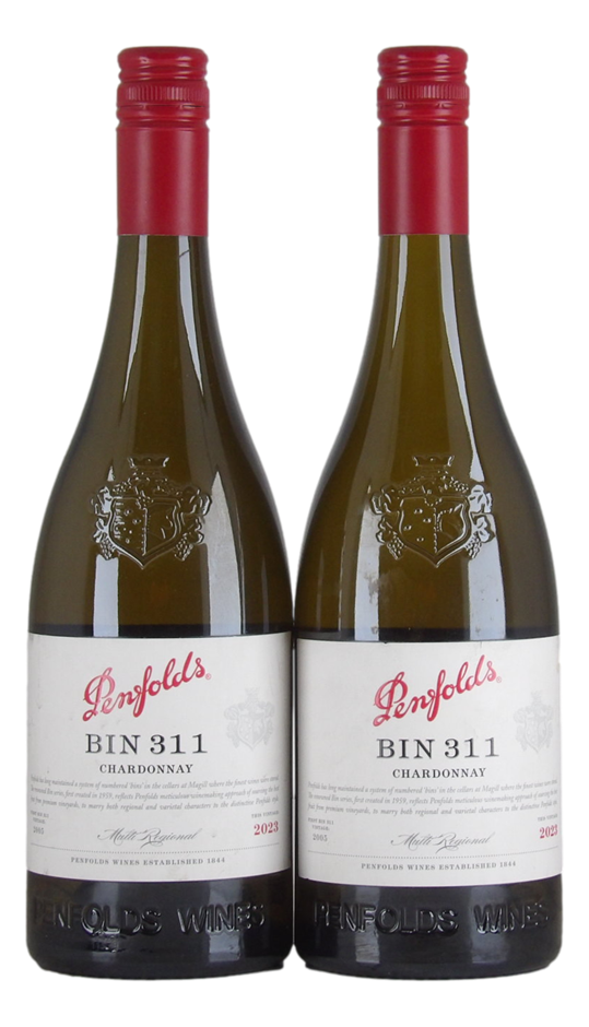 Penfolds Bin 311 Chardonnay 2023 (2x 750mL), Multi Region.