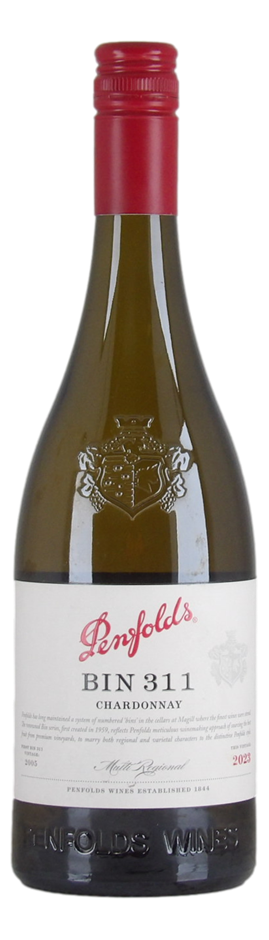 Penfolds Bin 311 Chardonnay 2023 (6x 750mL), Multi Region.