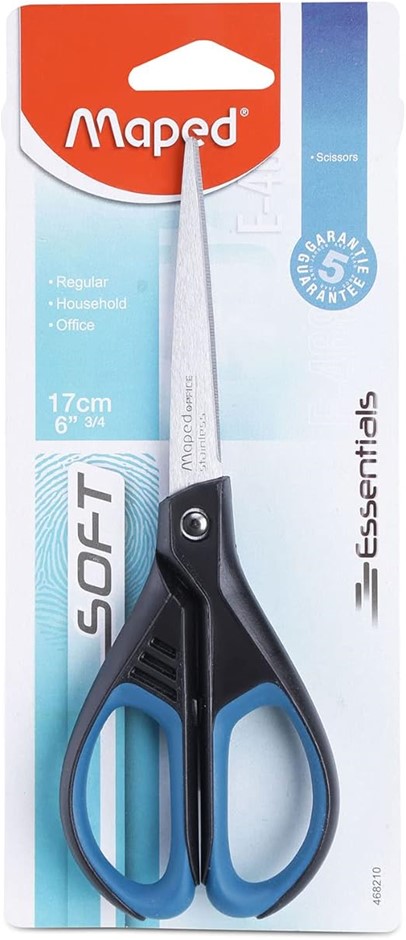 15 X MAPED Essentials Soft Scissors 17Cm, 468210