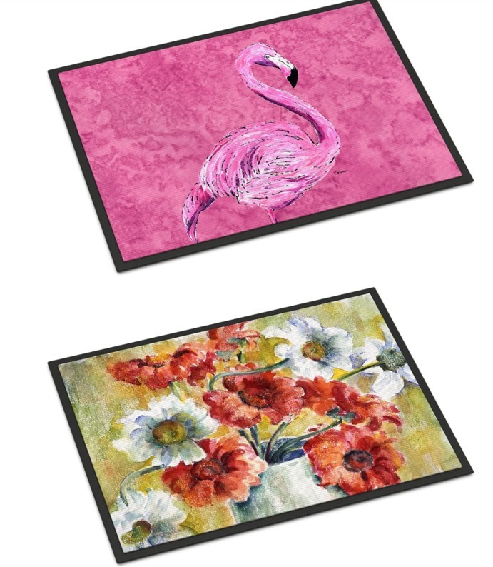 Caroline's Treasures GFGO0028JMAT Flowers by Fiona Goldbacher Indoor or Out