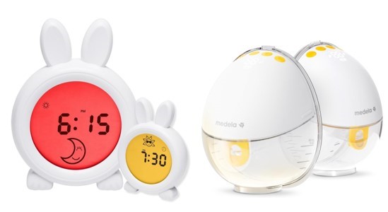 1 x ORICOM Sleep Trainer Clock & 1 x MEDELA motion InBra Wearable Electric