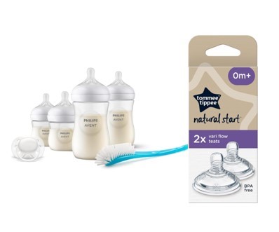 1 x PHILIPS Natural Response Baby Bottle Starter Set (2 x 125ml, 2 x 260ml)